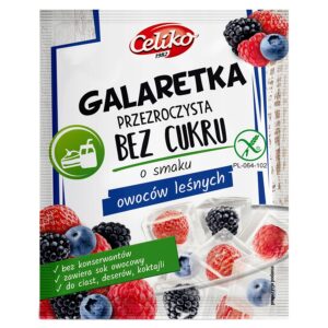 Suhkruvaba metsamarjatarretis (läbipaistev) Celiko 14g