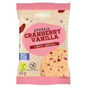 Frank& Oli jõhvika- ja vanilje proteiiniküpsis, 50g