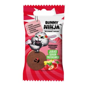 Bunny Ninja õuna-banaani-maasika puuviljasnäkk, 15g