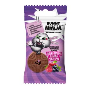 Bunny Ninja õuna-vaarika-mustsõstra puuviljasnäkk, 15g
