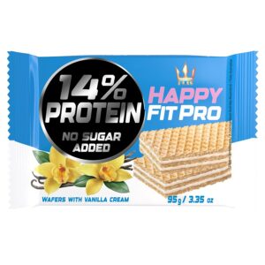 Suhkruvabad vaniljevahvlid, Happy FIT PRO 95g