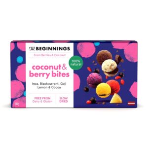 Kookose- ja mustikamakroonid, The Beginnings 80g