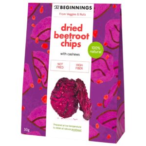 Punapeedikrõpsud india pähklitega, The Beginnings 30g