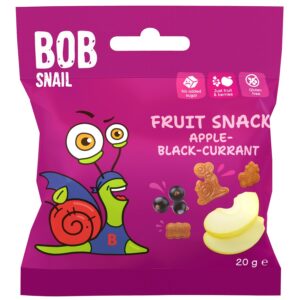 Õuna-mustsõstra želeekommid, Bob Snail 20g