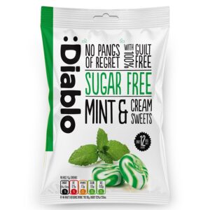 Suhkruvabad mündi kreemikommid Diablo, 75g