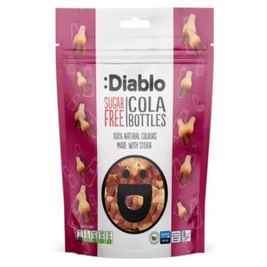Suhkruvabad koolamaitselised kummikommid, Diablo 75g