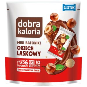 Minibatoonid sarapuupähklitega , Dobra Kaloria 108g. ( 6 tk.)