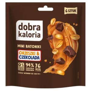 Minibatoonid - maapähkli- ja šokolaadiga Dobra Kaloria, 108g ( 6 tk)