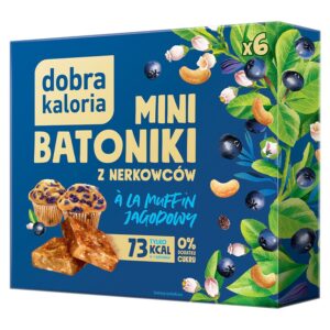 Mini india pähklibatoonid -mustika muffin, Dobra Kaloria  6x17g