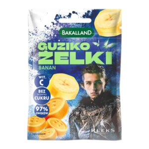 Banaanimaitselised kummikommid, Bakalland, 34g