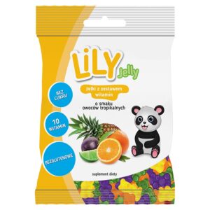 Želeekommid vitamiinidega -troopiliste puuviljade segu ,LILY 80g
