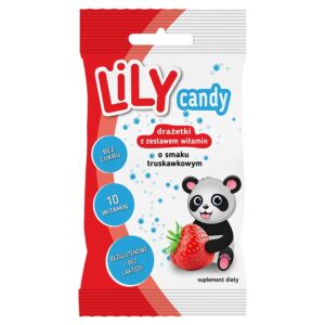 Maasikamaitselised dražeed -10 vitamiini, LILY Candy 40g