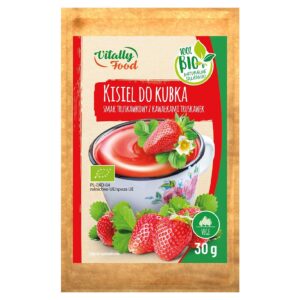 Maasikakissell puuviljadega Vitally Food BIO, 30g