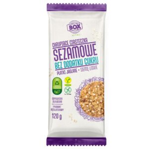 Seesamiküpsised, linaseemned +hirsihelbed, ilma lisatud suhkruta, BOX 120g