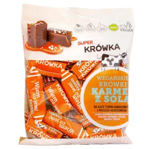 Piimavabad vegan fudged, soolaga karamelliseeritud, Super Krówka BIO 150 g.