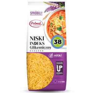 Madala glükeemilise indeksiga pasta Polmak, 250 g