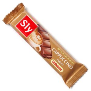 Šokolaadibatoon - cappuccino, ilma lisatud suhkruta, Sly Nutritia 25g