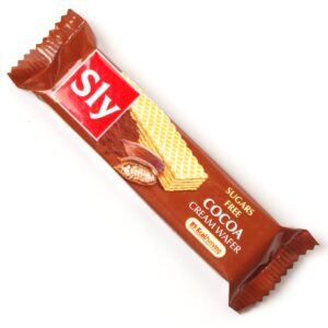 Suhkruvaba vahvel kakaokreemiga, Sly Nutritia 20g