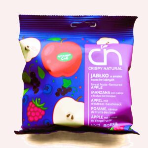 Krõbedad naturaalsed õunakrõpsud metsamarja mahlaga, 18 g