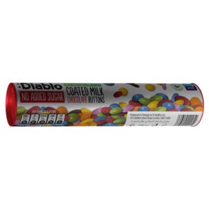 Suhkruvabad šokolaadinööbid, Diablo 22 g.