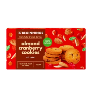 Mandli-jõhvika küpsised, The Beginnings 80 g.