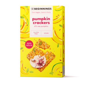 Kõrvitsakreekerid, The Beginnings 80 g.