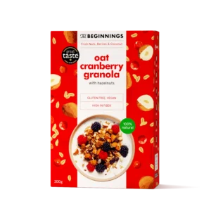 Kaerahelbegranola jõhvikatega, The Beginnings 200 g