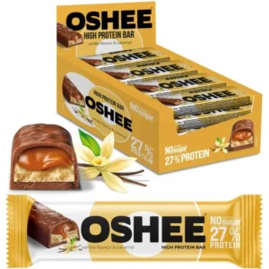 Proteiinibatoon vanilli ja karamelliga, Oshee 49 g.